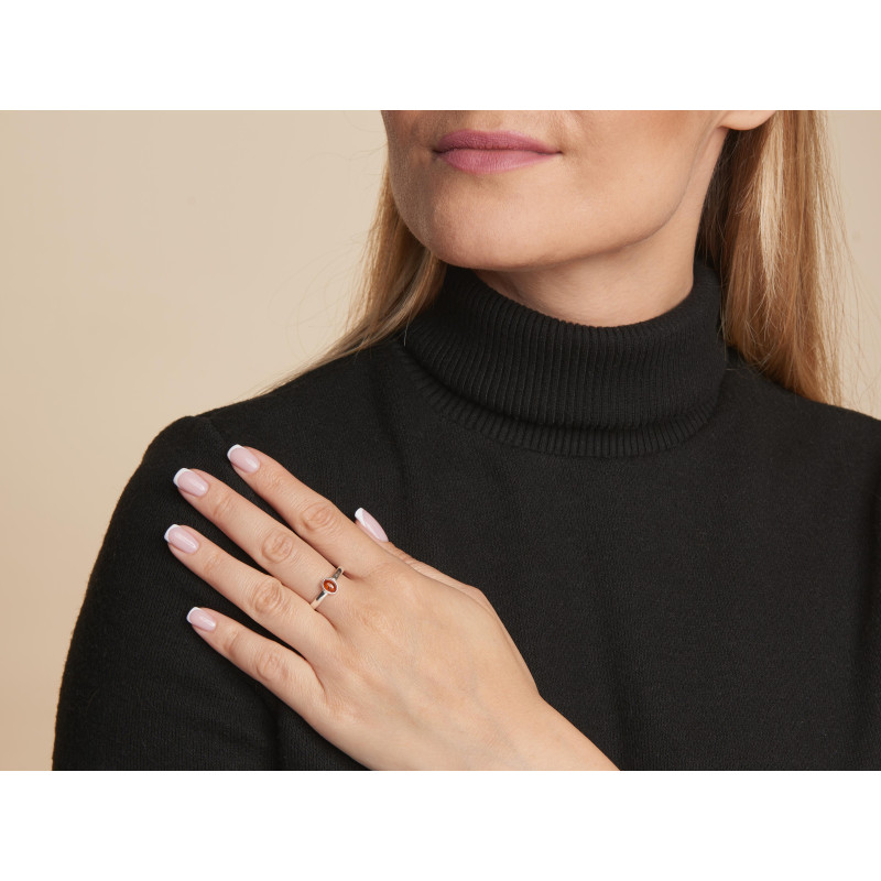 Anello ambra cognac — per evocare momenti speciali (cod. 8921) — foto 2