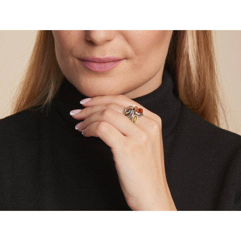 Anello ambra multicolore Baltico — per custodire i tuoi ricordi — foto 2