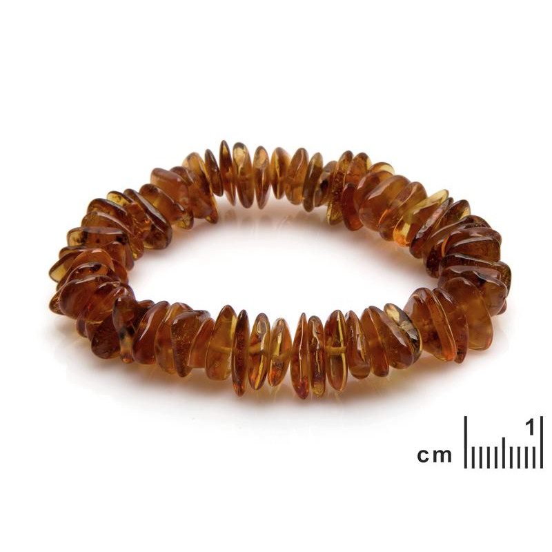 Bracciale ambra cognac — per custodire i ricordi (cod. 8952) — foto 1