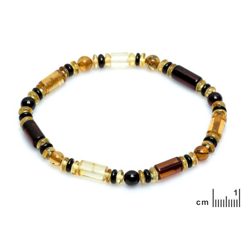 Bracciale ambra multicolore Baltica — per portare l'oceano nel tuo polso — foto 1