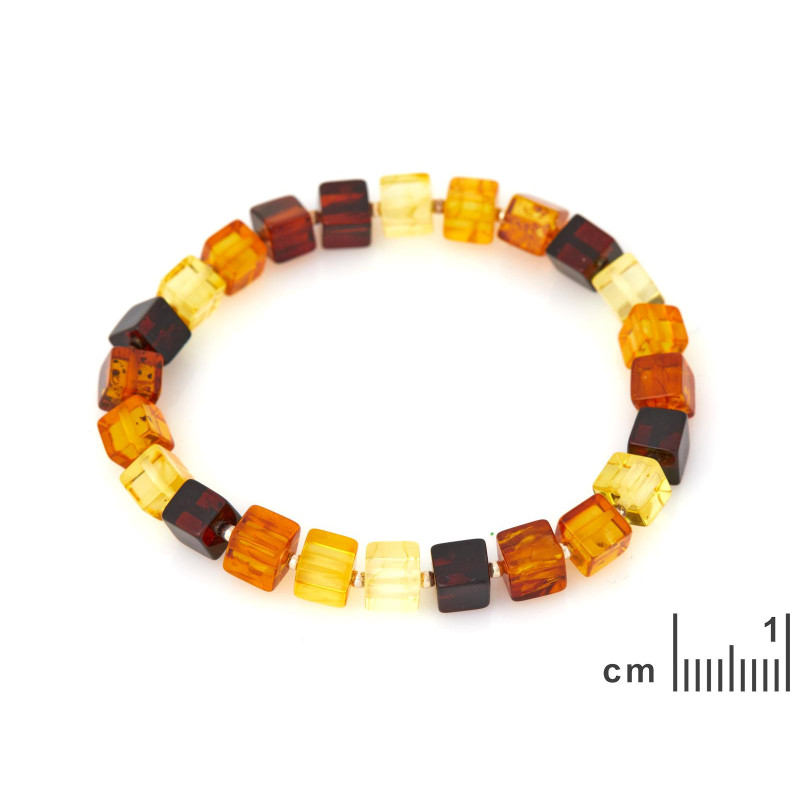Bracciale ambra multicolore — per custodire i tuoi ricordi (cod. 8961) — foto 1