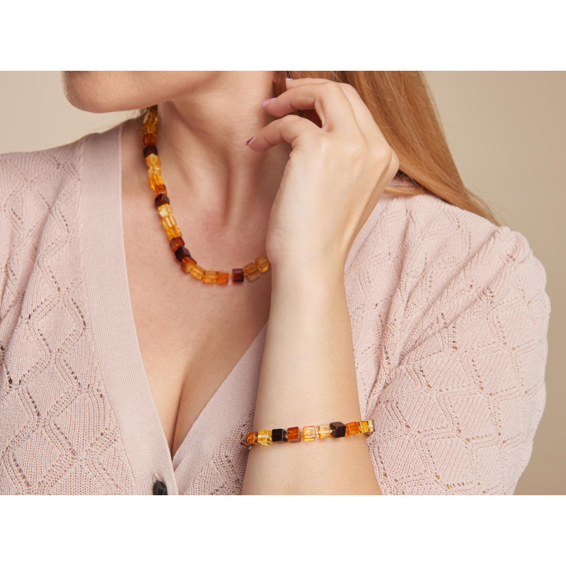 Bracciale ambra multicolore — per custodire i tuoi ricordi (cod. 8961) — foto 2