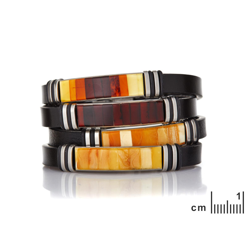 Bracciale ambra multicolore — per custodire i tuoi ricordi (cod. 8965) — foto 1