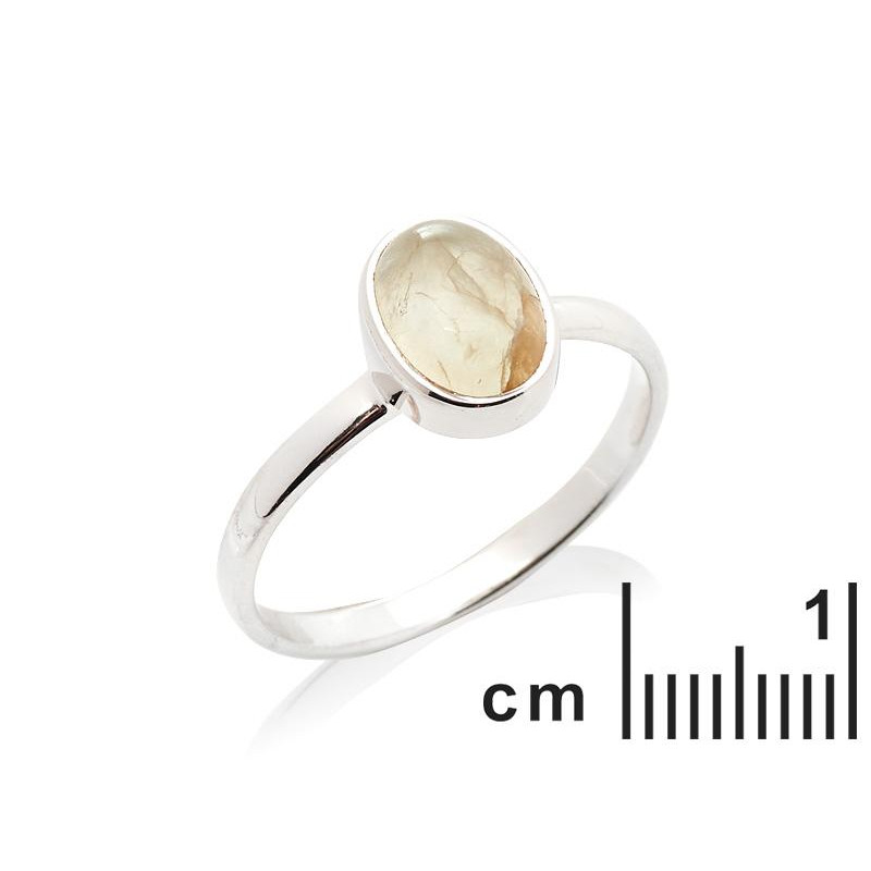 Anello prehnite verde — per evocare la natura (cod. 8991) — foto 1