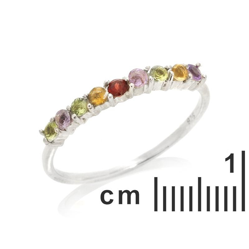 Anello pietre naturali multicolor — per esprimere la tua essenza (cod. 8999) — foto 1