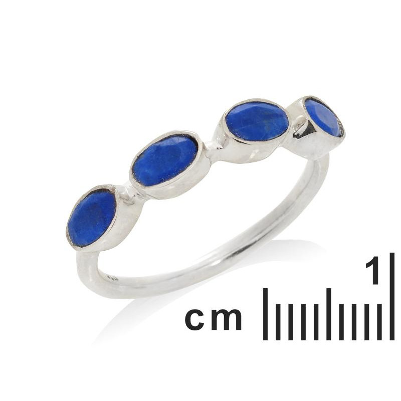 Anello lapislazzuli blu naturale — per evocare il mare — foto 1