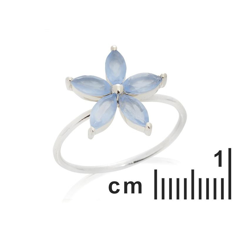 Anello calcedonia blu — per tenere vivo il tuo spirito — foto 1