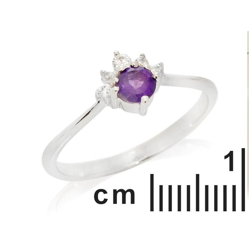 Anello ametista viola — per esprimere i tuoi pensieri (cod. 9006) — foto 1