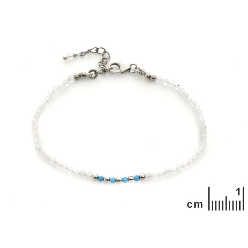 Bracciale Luna e Turchese — Per Luminosità Interna — foto 1