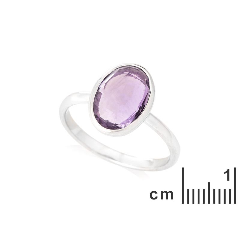 Anello ametista viola naturale — per portare l'intensità del tuo spirito — foto 1