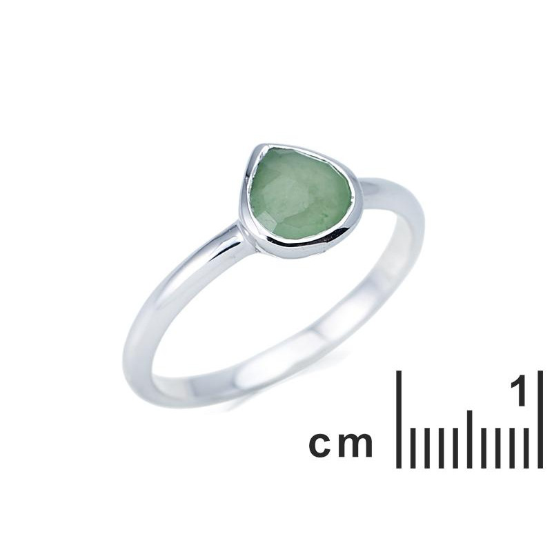 Anello cuore avventurina verde — per custodire il tuo amore — foto 1
