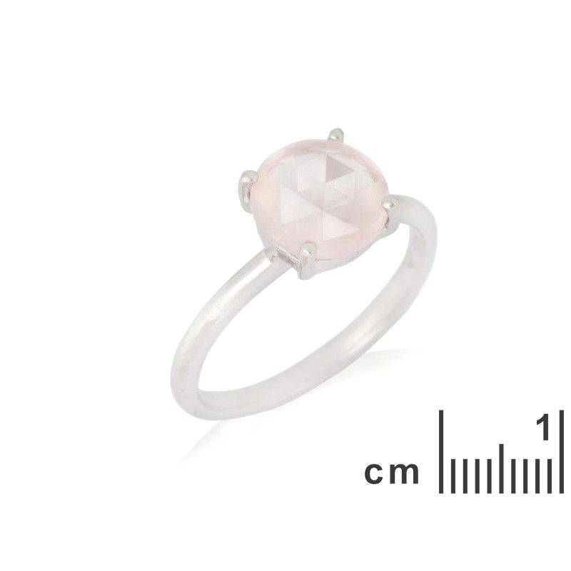 Anello quarzo rosa — per trasmettere amore (cod. 9054) — foto 1