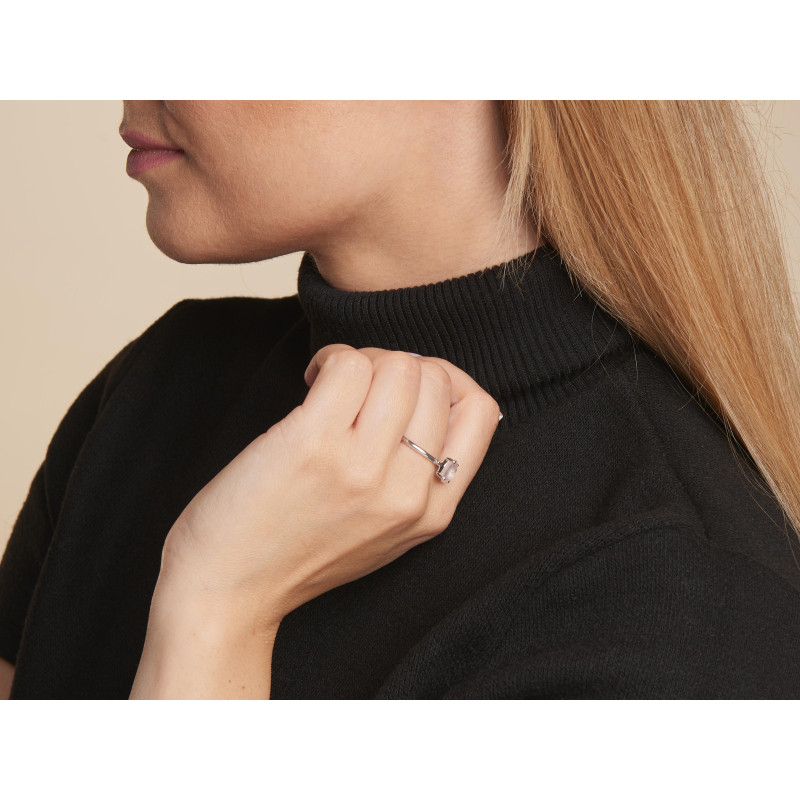 Anello quarzo rosa — per trasmettere amore (cod. 9054) — foto 2
