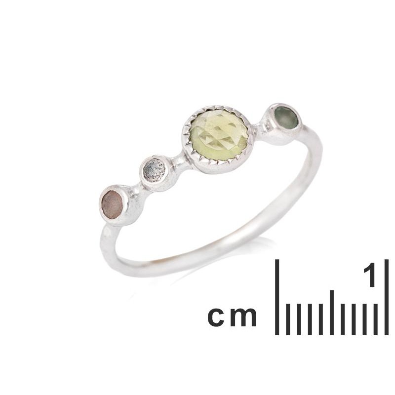 Anello pietre naturali multicolor — per raccontare storie — foto 1