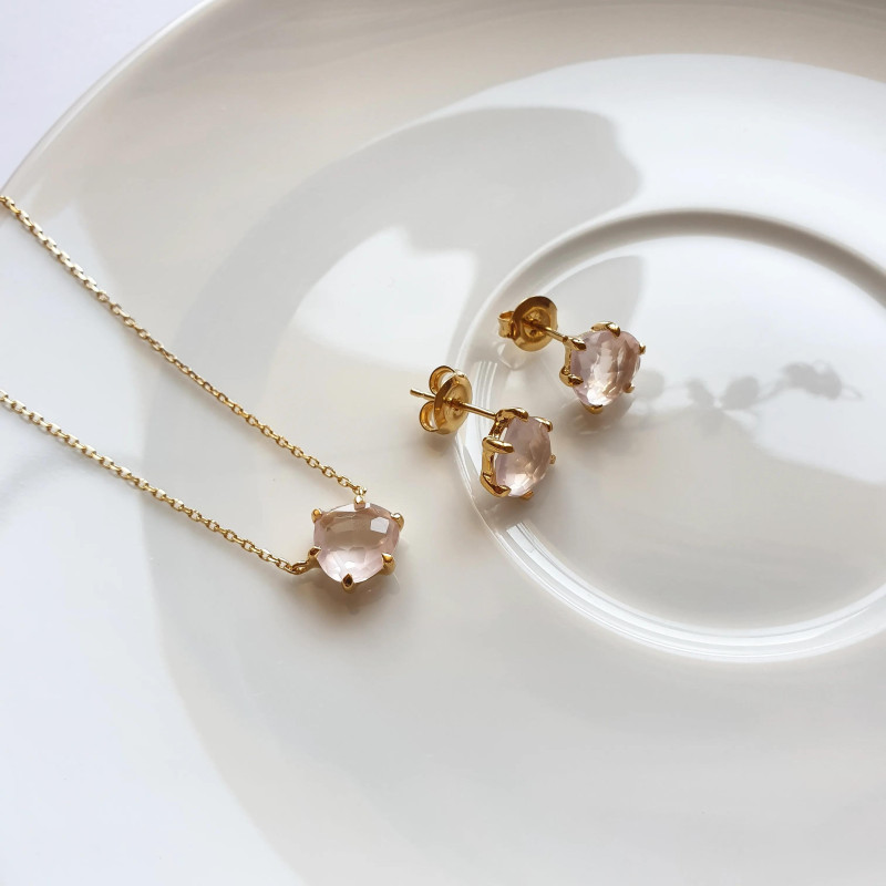 Anello cuore quarzo rosa — per regalare l'amore — foto 2