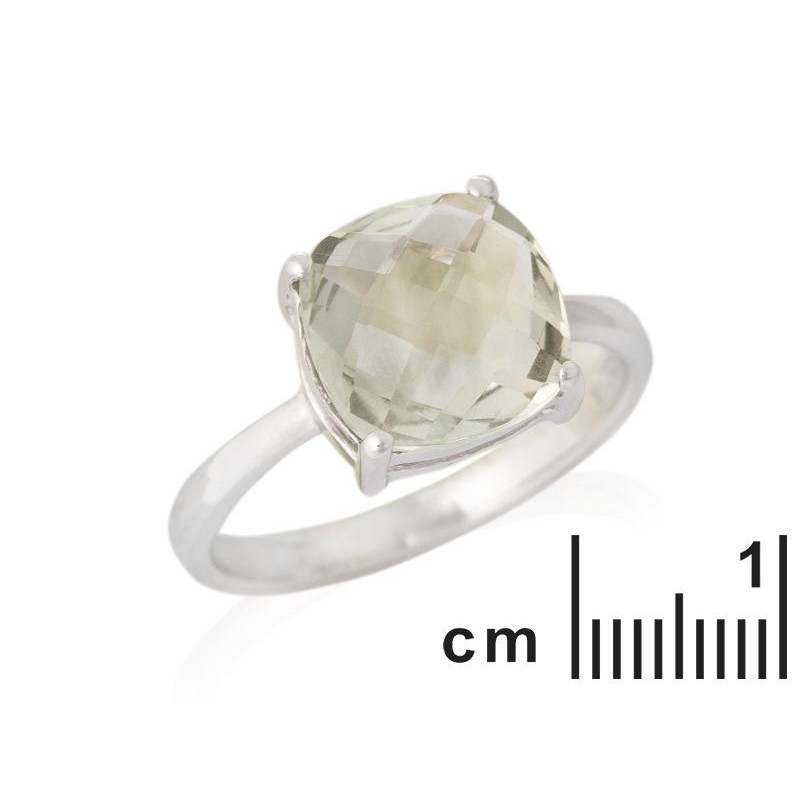 Anello ametista naturale verde — per portare la serenità — foto 1