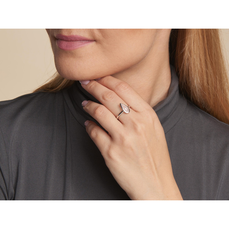 Anello di argento 925 con quarzo rosa per accendere l'amore interiore — per ricordare l'amore che ci unisce — foto 3