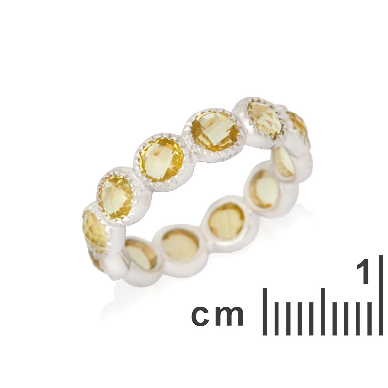 Anello quarzo giallo — per evocare riflessioni interne — foto 1