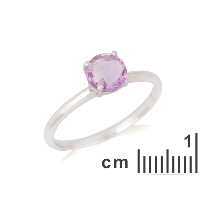 Anello ametista viola naturale — per portare con te un'intenzione (cod. 9074) — foto 1