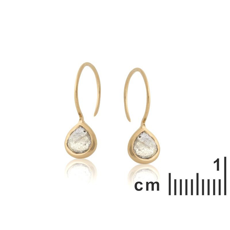 Orecchini cuore labradorite — per evocare l'eterna passione — foto 1