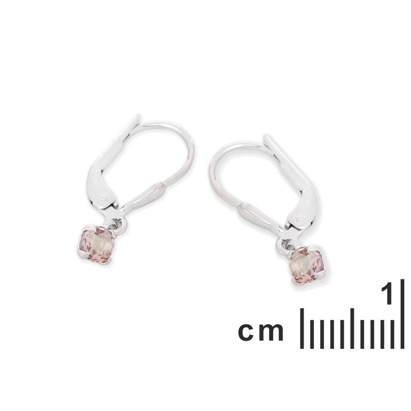 Orecchini in argento 925 rodiato con quarzo rosa naturale — per custodire l’amore — foto 1