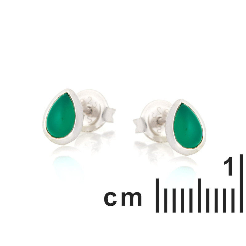 Orecchini onice verde — per evocare natura puro — foto 1