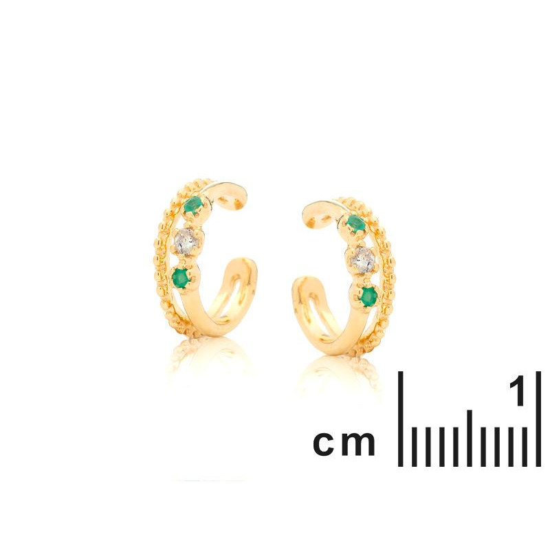 Piercing con Labradorite e Onice Verde — Semplicità Eterna — foto 1