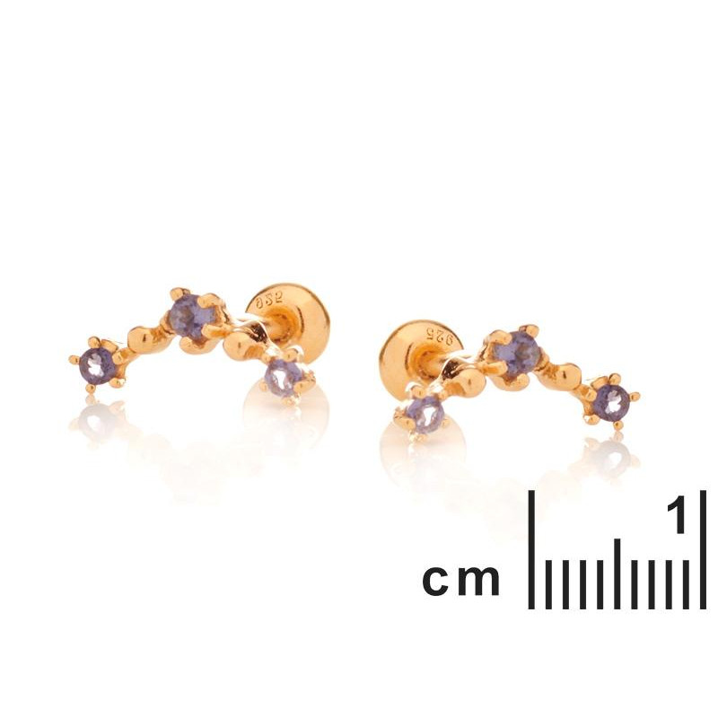 Piercing iolite blu naturale — per illuminare il tuo cammino — foto 1