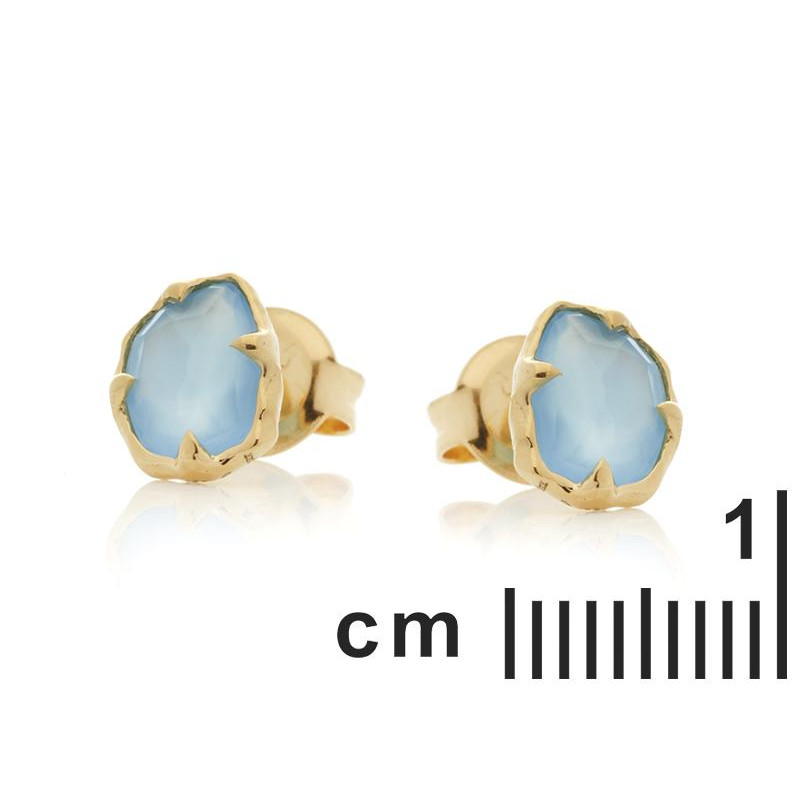 Orecchini calcedonio blu — per trascendere limiti — foto 1