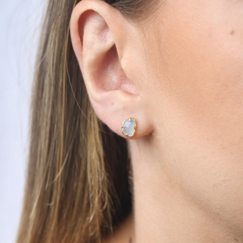 Orecchini calcedonio blu — per trascendere limiti — foto 2