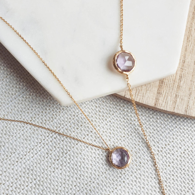 Bracciale ametista viola — per evocare l'essenza del dolce sogno — foto 2