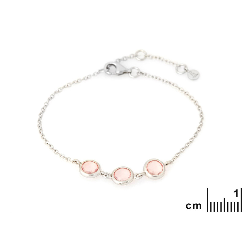 Bracciale Quarzo Rosa — Per portare l'amore semplice — foto 1