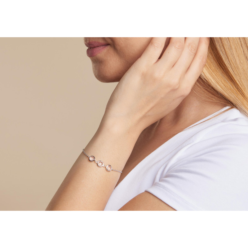 Bracciale Quarzo Rosa — Per portare l'amore semplice — foto 2