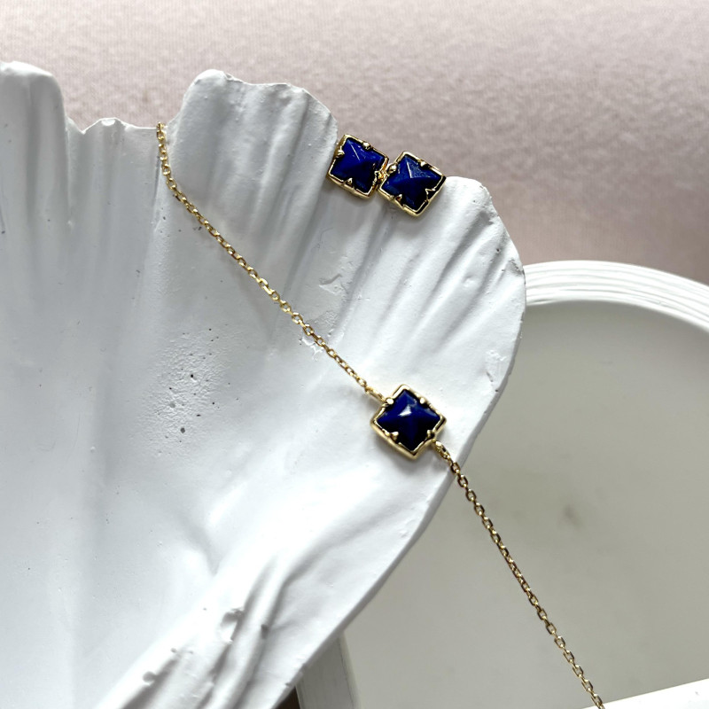Bracciale lapislazzuli blu — per sfoggiare la tua eleganza — foto 3