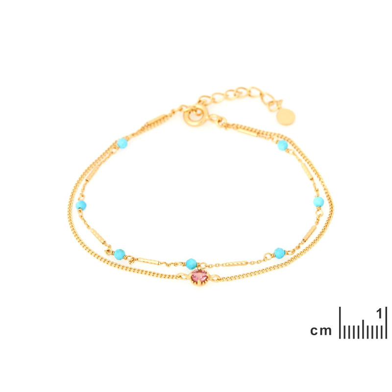 Bracciale turchesi e tormaline — per sorridere sempre — foto 1