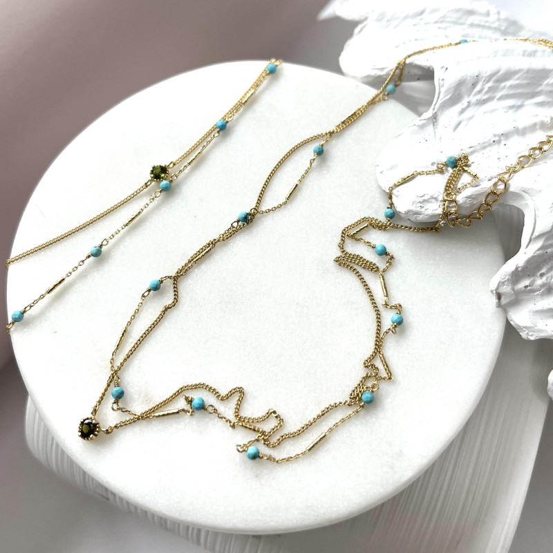 Bracciale turchesi e tormaline — per sorridere sempre — foto 3