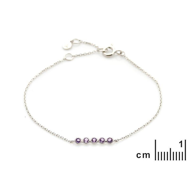 Bracciale ametista viola — per raccontare storie — foto 1