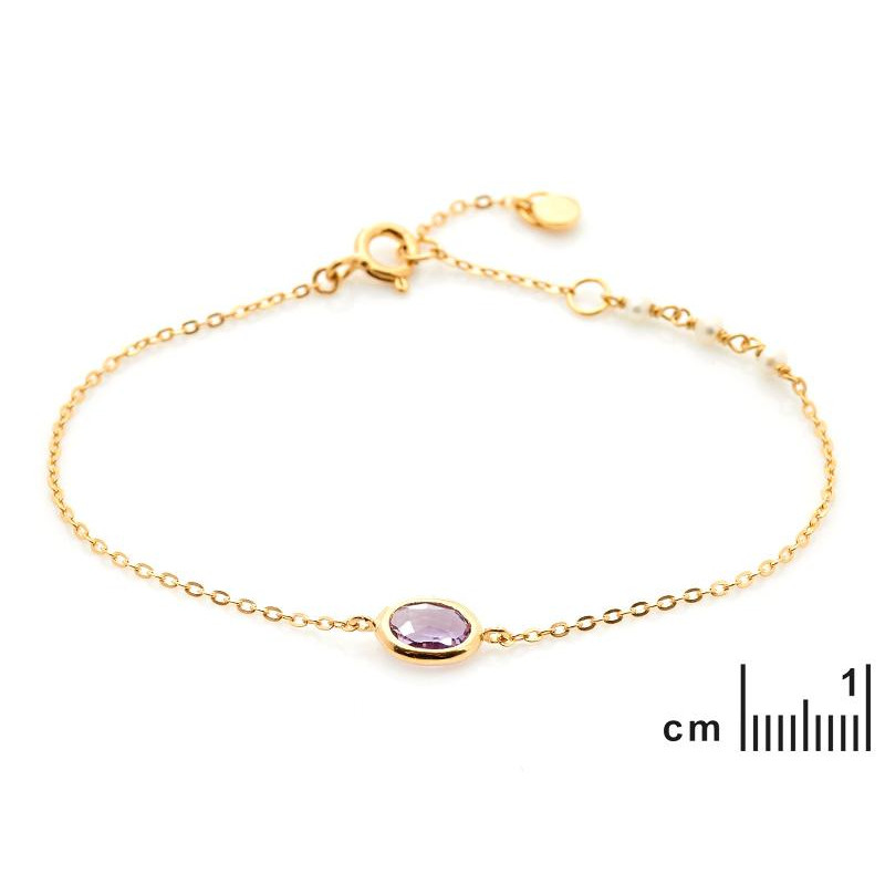 Bracciale ametista e perle — ricordo eterno — foto 1