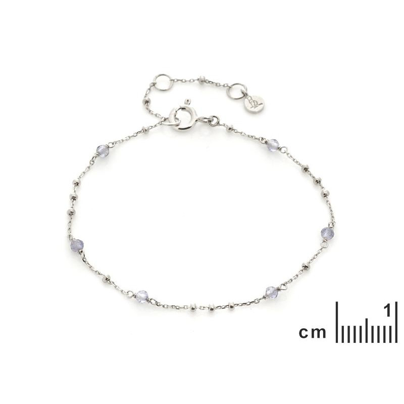 Bracciale iolite blu — per portare l'essenza del cielo — foto 1