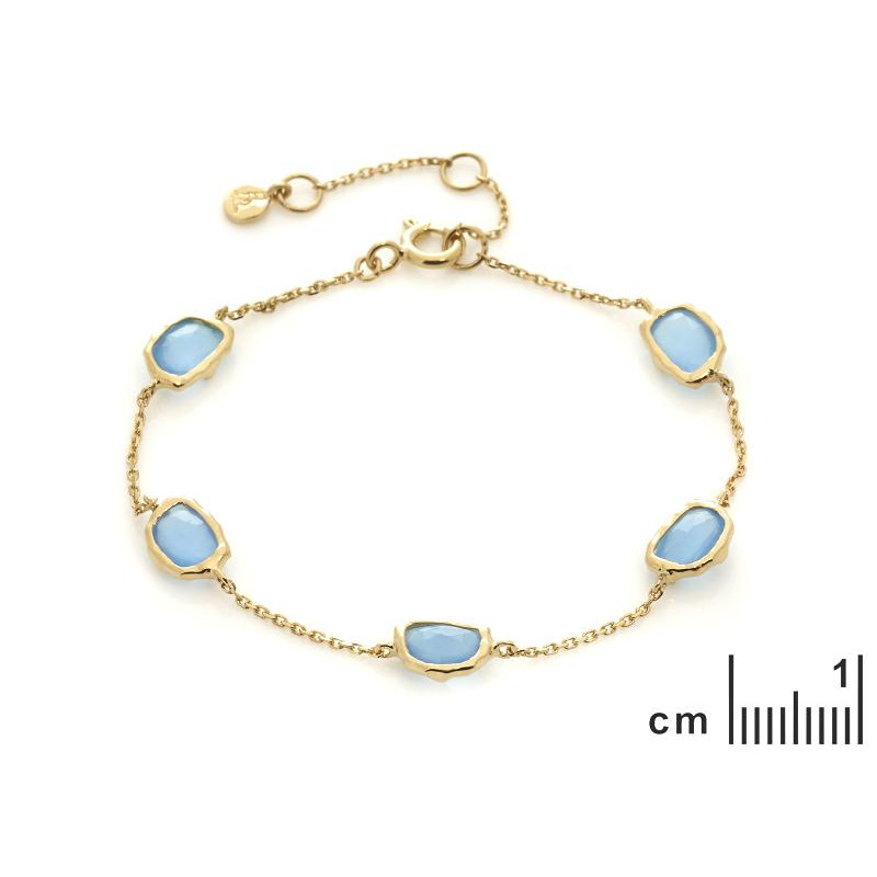 Bracciale calcedonia blu — per custodire i tuoi sogni — foto 1