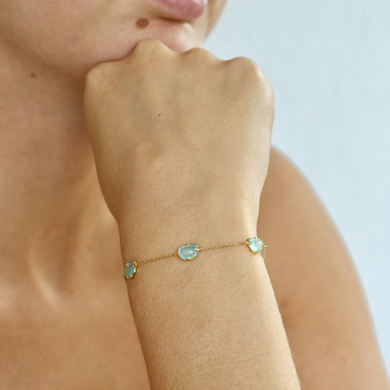 Bracciale calcedonia blu — per custodire i tuoi sogni — foto 2