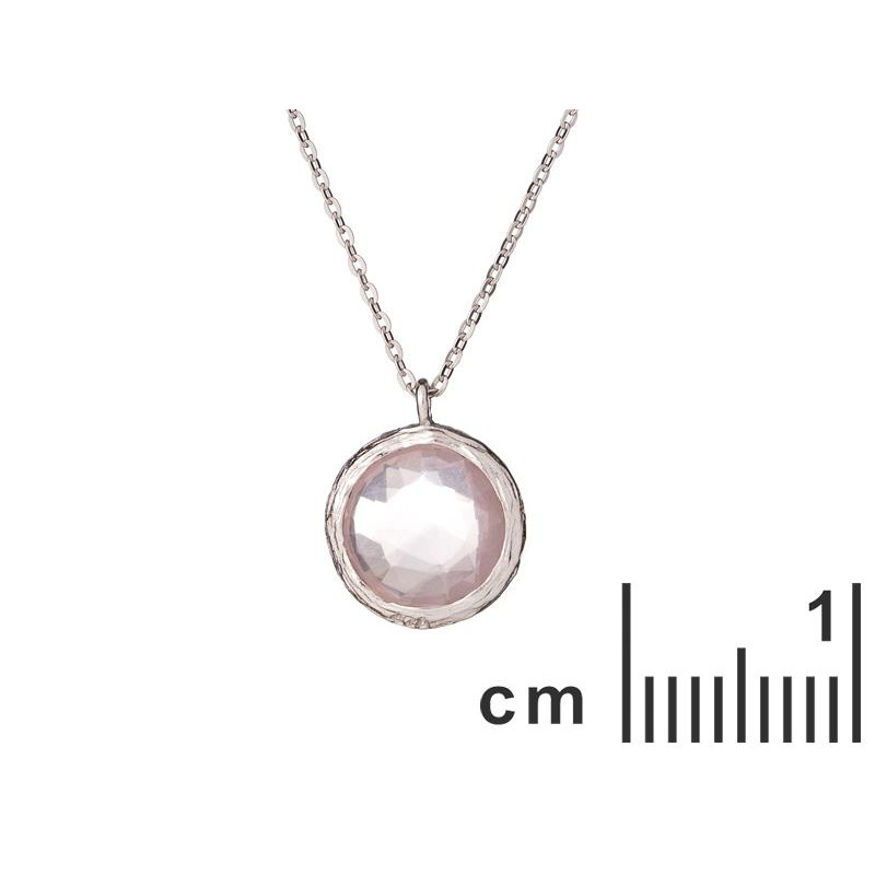 Collana quarzo rosa — per trasmettere amore (cod. 9219) — foto 1