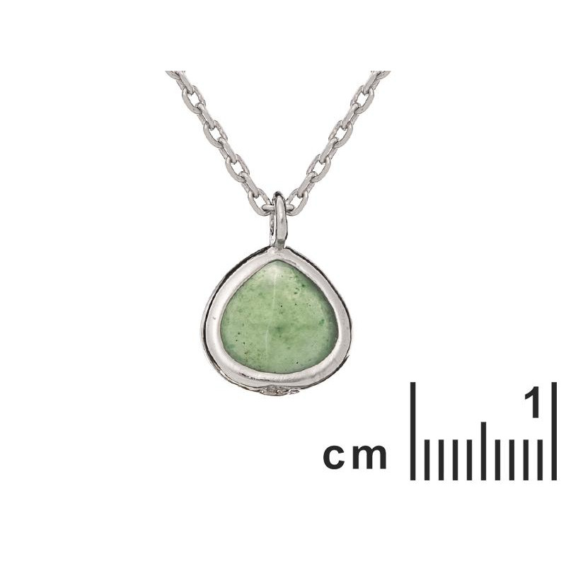 Collana cuore avventurina verde — per sentirti in pace — foto 1