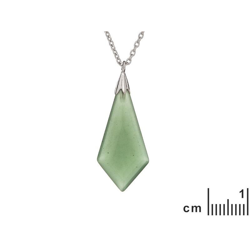 Collana goccia avventurina verde — per vivere l'avventura — foto 1