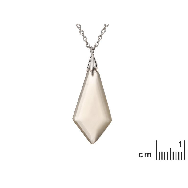 Collana goccia pietra bianca — per portare con te la luce — foto 1