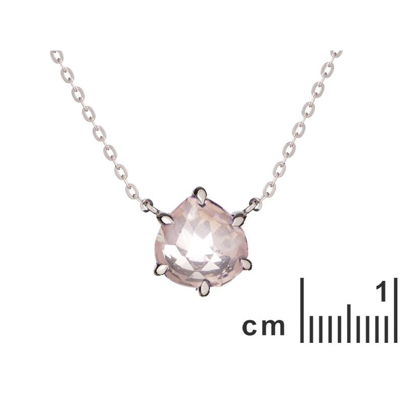Collana cuore quarzo rosa — per portare l'amore dentro te — foto 1