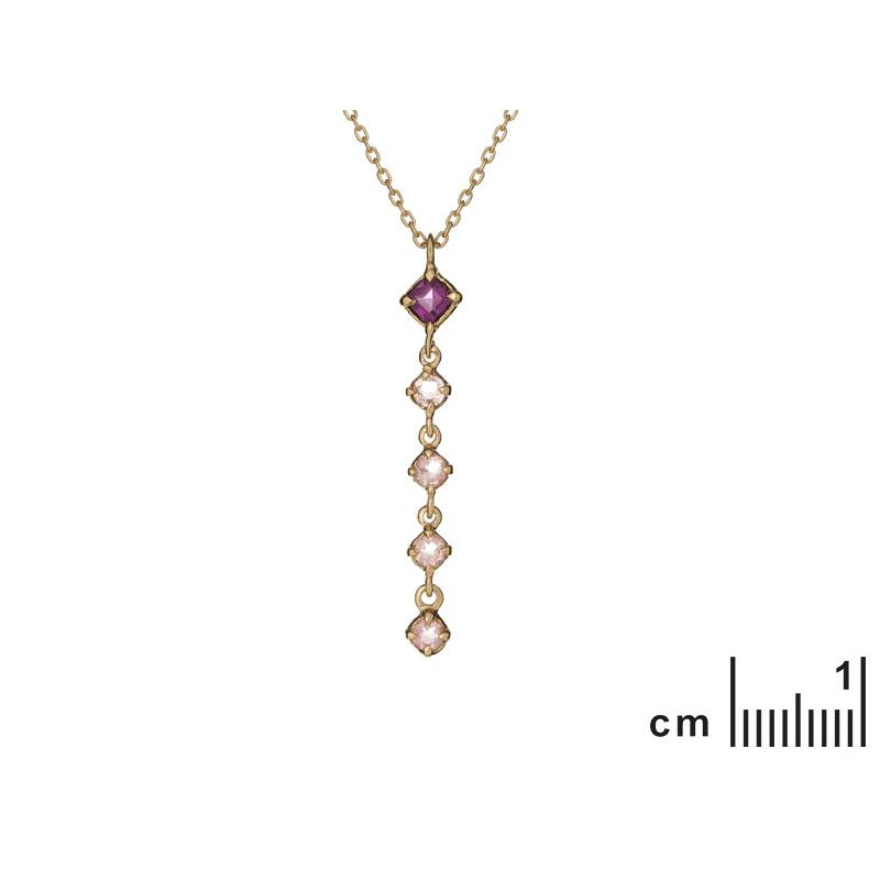 Collana granato e quarzo rosa — per portare l'amore dentro te — foto 1
