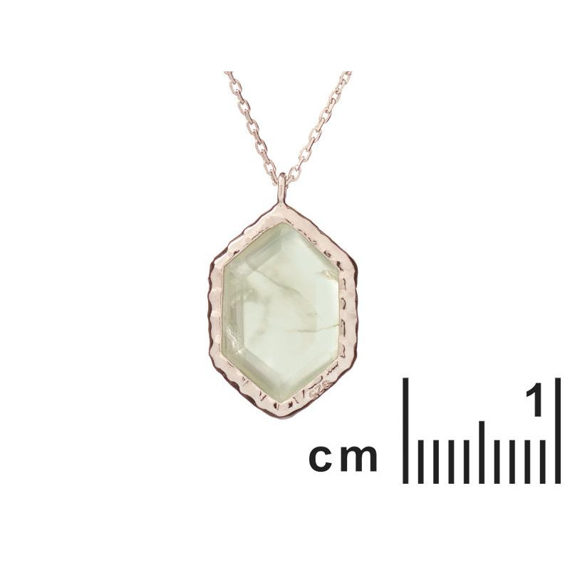 Collana prehnite verde — per connetterti agli elementi — foto 1