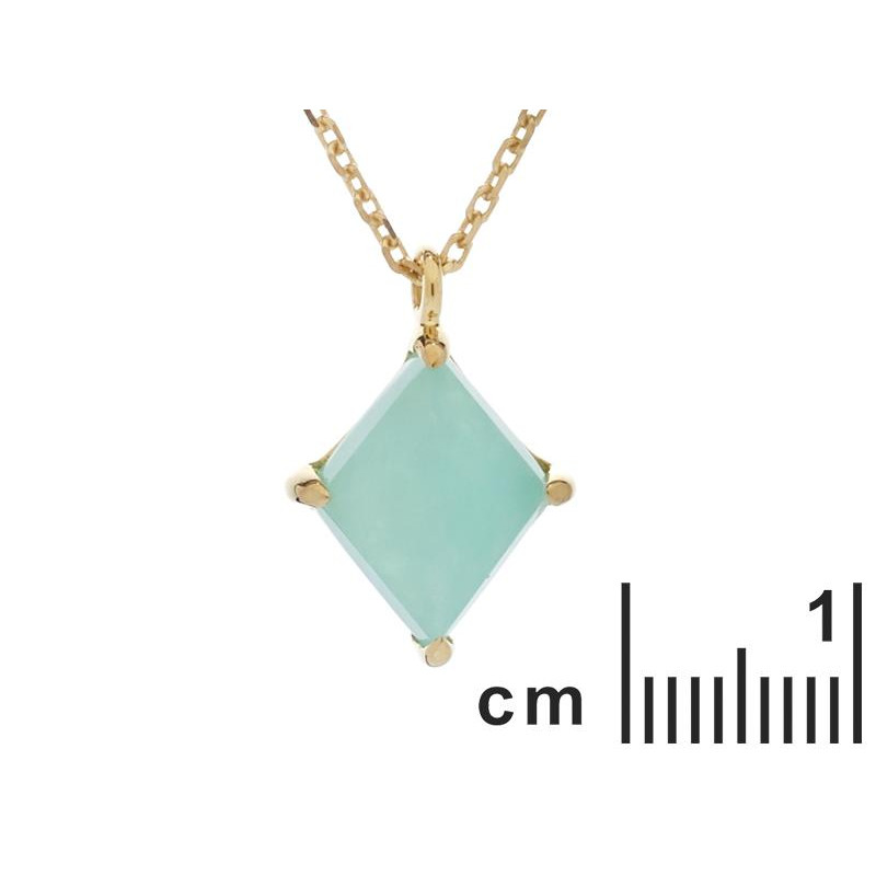 Collana in argento 925 con amazzonite blu — per custodire serenità — foto 1