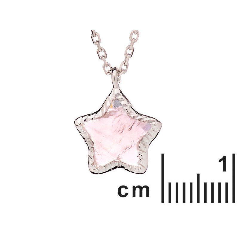 Collana stella quarzo rosa — per illuminare il tuo cammino — foto 1